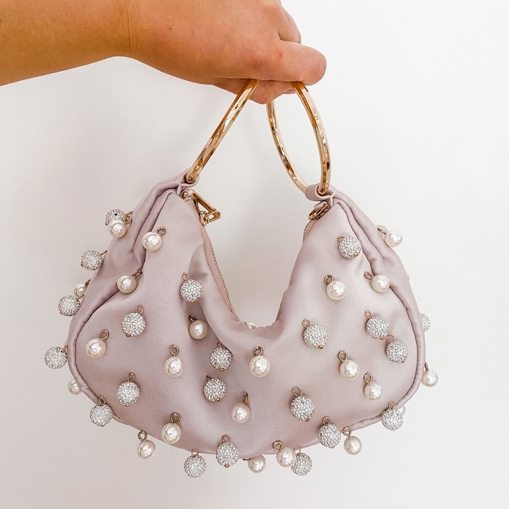 Kate Spade ♠️ Collins Pearl Pave Clutch